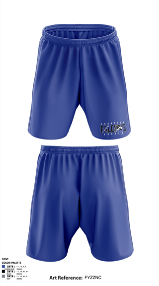Athletic Shorts With Pockets, Frontier Central Hockey, Hockey, Teamtime, Team time, sublimation, custom sports apparel, team uniforms, spirit wear, spiritwear, sports uniforms, custom shirts, team store, custom team store, fundraiser sports, apparel fundraiser