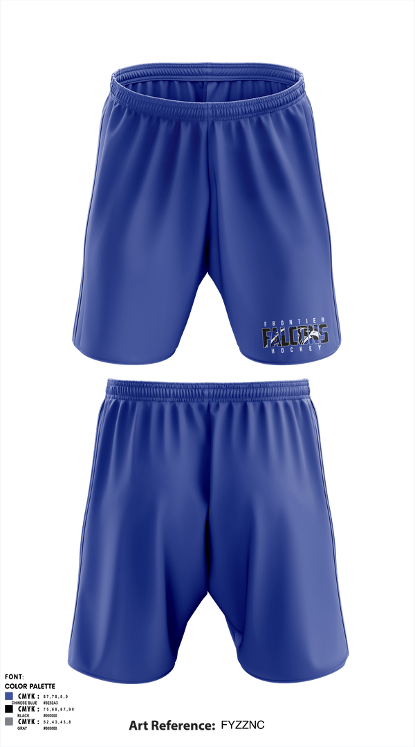 Athletic Shorts With Pockets, Frontier Central Hockey, Hockey, Teamtime, Team time, sublimation, custom sports apparel, team uniforms, spirit wear, spiritwear, sports uniforms, custom shirts, team store, custom team store, fundraiser sports, apparel fundraiser