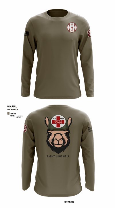 Alpha Company, WBAMC 94187438 Long Sleeve Performance Shirt - 4
