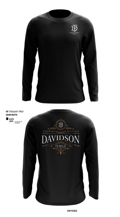 Davidson Forge 39779422 Long Sleeve Performance Shirt - 1