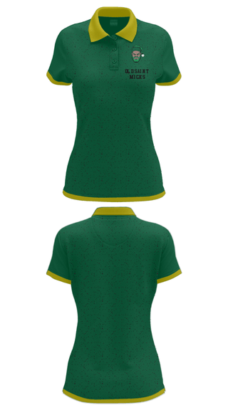 Women's Short Sleeve Performance Polo, Old Saint Micks, , Teamtime, Team time, sublimation, custom sports apparel, team uniforms, spirit wear, spiritwear, sports uniforms, custom shirts, team store, custom team store, fundraiser sports, apparel fundraiser