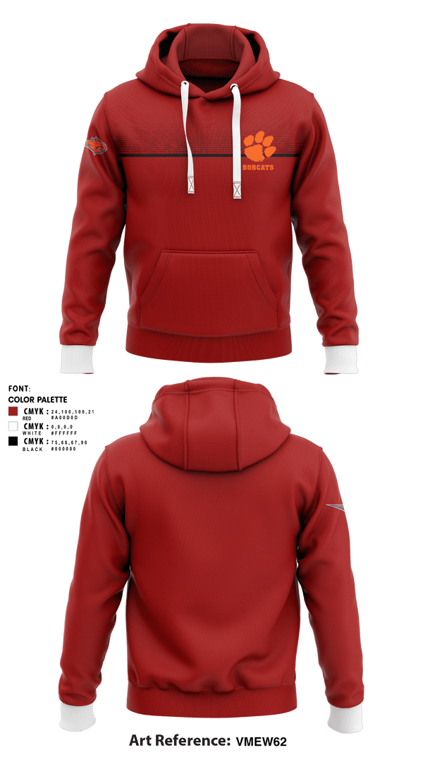 Hoodie, Bobcats, Cross Country, Teamtime, Team time, sublimation, custom sports apparel, team uniforms, spirit wear, spiritwear, sports uniforms, custom shirts, team store, custom team store, fundraiser sports, apparel fundraiser