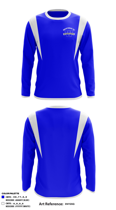 Wahconah Regional High School Cross Country 50606854 Long Sleeve Performance Shirt - 38