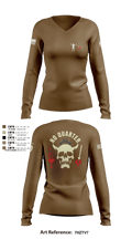 C-CO 1-27 1st PLT BLACKBEARD 676518 Women's Long Sleeve V-neck Shirt - 50