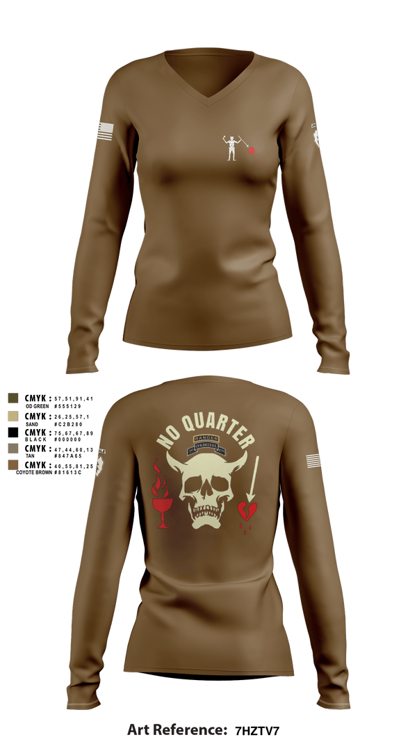 Women's Long Sleeve Vneck Shirt, , Army, Teamtime, Team time, sublimation, custom sports apparel, team uniforms, spirit wear, spiritwear, sports uniforms, custom shirts, team store, custom team store, fundraiser sports, apparel fundraiser