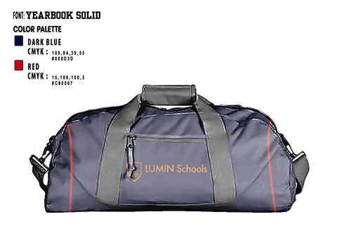 Duffle Bag, Northwest Lutheran School, Spirit Store, Teamtime, Team time, sublimation, custom sports apparel, team uniforms, spirit wear, spiritwear, sports uniforms, custom shirts, team store, custom team store, fundraiser sports, apparel fundraiser