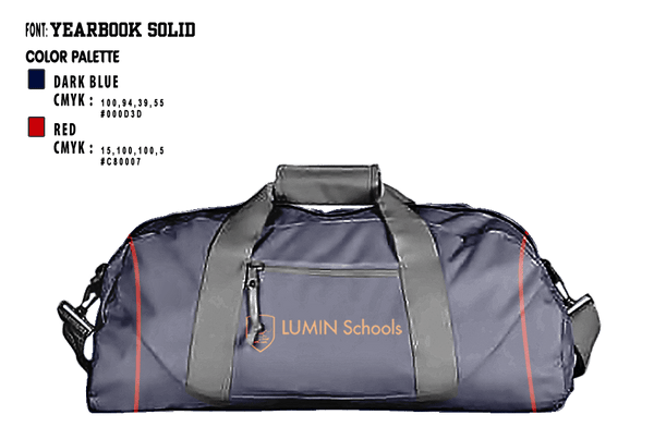 Duffle Bag, Northwest Lutheran School, Spirit Store, Teamtime, Team time, sublimation, custom sports apparel, team uniforms, spirit wear, spiritwear, sports uniforms, custom shirts, team store, custom team store, fundraiser sports, apparel fundraiser
