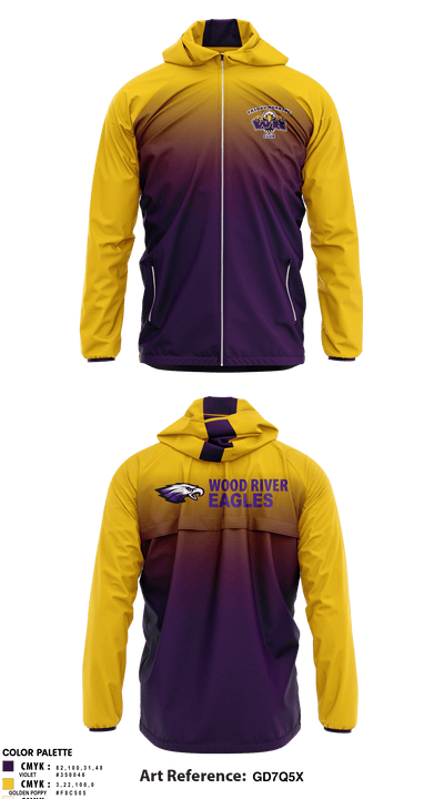 Wood River High School Cheer 55160562 Windbreaker - 1