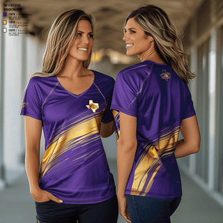 Women's Short Sleeve Vneck Shirt, Wylie Youth Football And Cheer, Football, Teamtime, Team time, sublimation, custom sports apparel, team uniforms, spirit wear, spiritwear, sports uniforms, custom shirts, team store, custom team store, fundraiser sports, apparel fundraiser