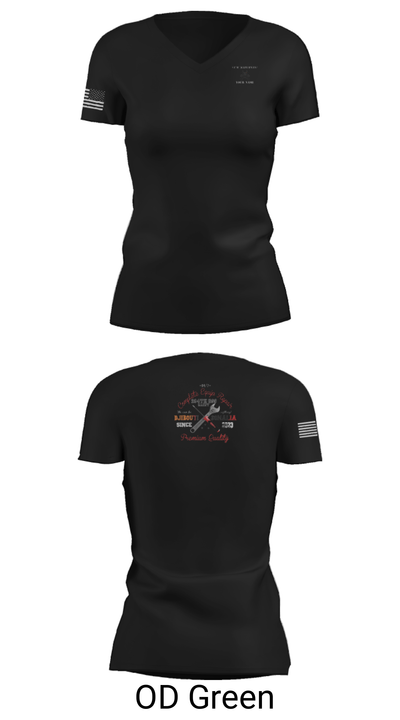 294th  Maintenance 26842643 Women's Short Sleeve V-neck Shirt - 22