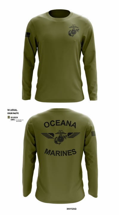 Oceana Marines 61589577 Long Sleeve Performance Shirt - 4
