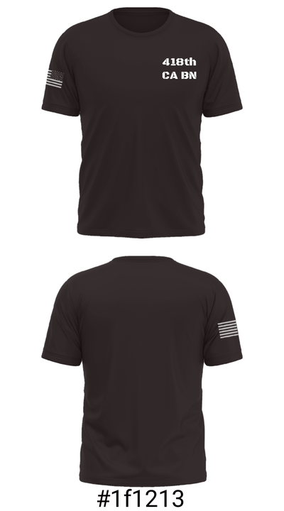 418th CA BN 32787115 Short Sleeve Performance Shirt - 30