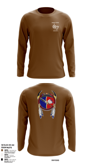 Long Sleeve Performance Shirt, Comanche, 309th MI BN, , Teamtime, Team time, sublimation, custom sports apparel, team uniforms, spirit wear, spiritwear, sports uniforms, custom shirts, team store, custom team store, fundraiser sports, apparel fundraiser