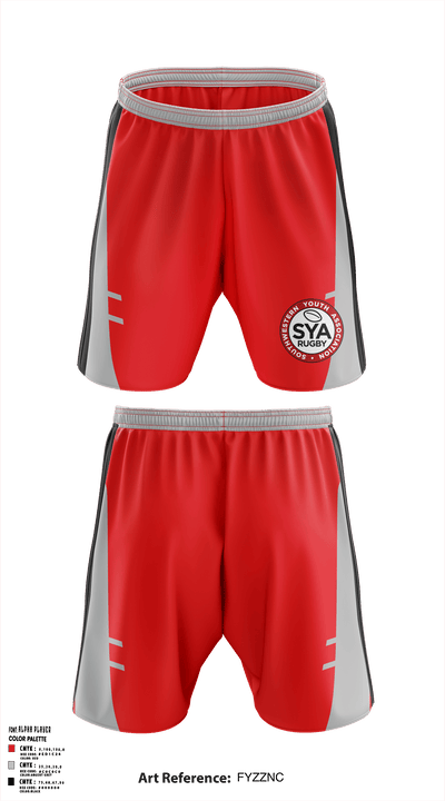 Southwestern Youth Association Rugby 77830923 Athletic Shorts With Pockets - 1