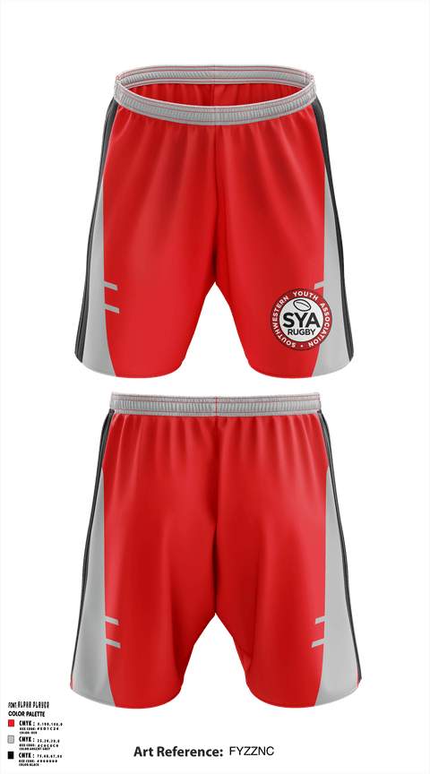 Athletic Shorts With Pockets, Southwestern Youth Association Rugby, Rugby, Teamtime, Team time, sublimation, custom sports apparel, team uniforms, spirit wear, spiritwear, sports uniforms, custom shirts, team store, custom team store, fundraiser sports, apparel fundraiser