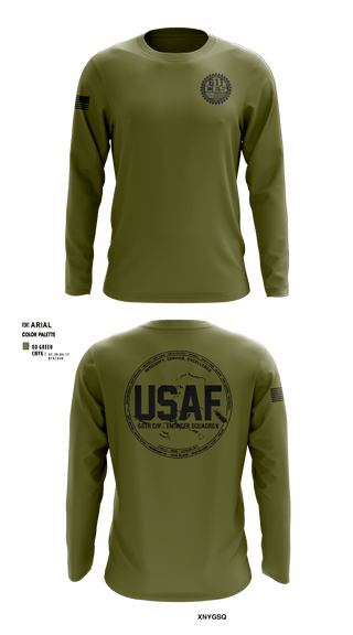 Long Sleeve Performance Shirt, , Air Force, Teamtime, Team time, sublimation, custom sports apparel, team uniforms, spirit wear, spiritwear, sports uniforms, custom shirts, team store, custom team store, fundraiser sports, apparel fundraiser