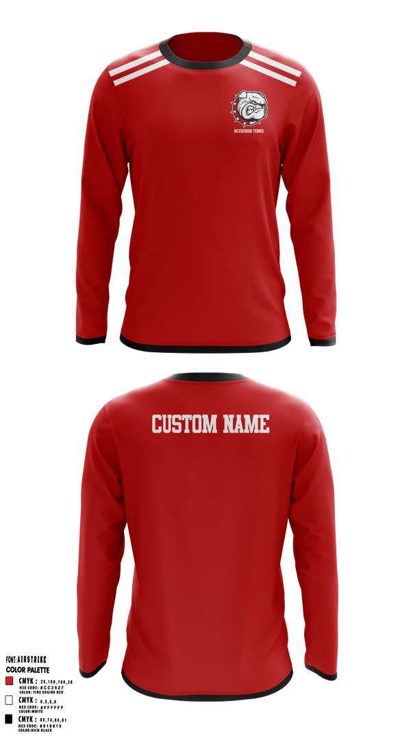 Long Sleeve Performance Shirt, Mcpherson College, Spirit Store, Teamtime, Team time, sublimation, custom sports apparel, team uniforms, spirit wear, spiritwear, sports uniforms, custom shirts, team store, custom team store, fundraiser sports, apparel fundraiser