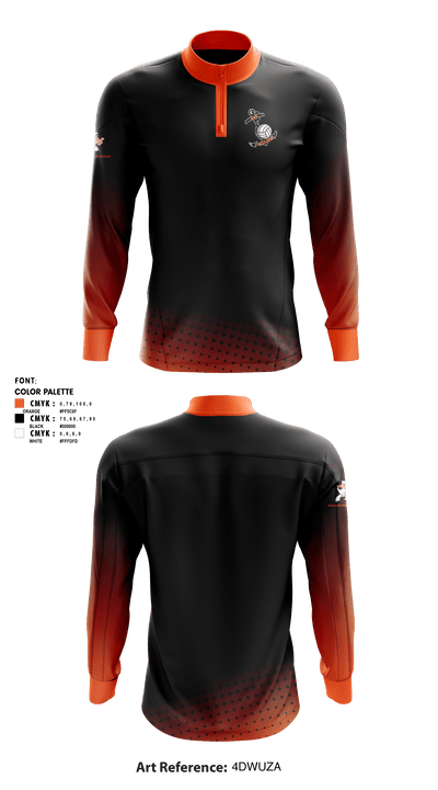 Sarasota High Volleyball 12288479 Quarter Zip Jacket - 1
