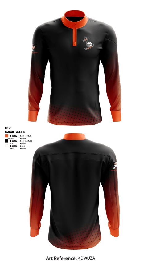 Quarter Zip Jacket, Sarasota High Volleyball, Women's Volleyball, Teamtime, Team time, sublimation, custom sports apparel, team uniforms, spirit wear, spiritwear, sports uniforms, custom shirts, team store, custom team store, fundraiser sports, apparel fundraiser