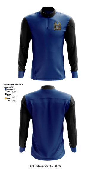 Quarter Zip Jacket, Predators, Men's Basketball, Teamtime, Team time, sublimation, custom sports apparel, team uniforms, spirit wear, spiritwear, sports uniforms, custom shirts, team store, custom team store, fundraiser sports, apparel fundraiser