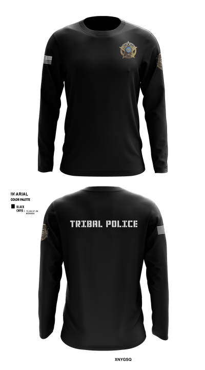 Eastern Shawnee Tribal Police 73684193 Long Sleeve Performance Shirt - 5 (1)