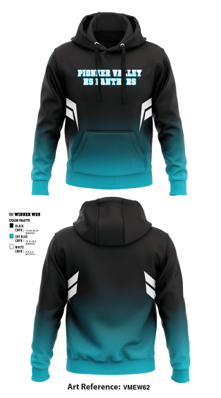 Hoodie, Pioneer Valley HS Panthers, Women's Basketball, Teamtime, Team time, sublimation, custom sports apparel, team uniforms, spirit wear, spiritwear, sports uniforms, custom shirts, team store, custom team store, fundraiser sports, apparel fundraiser