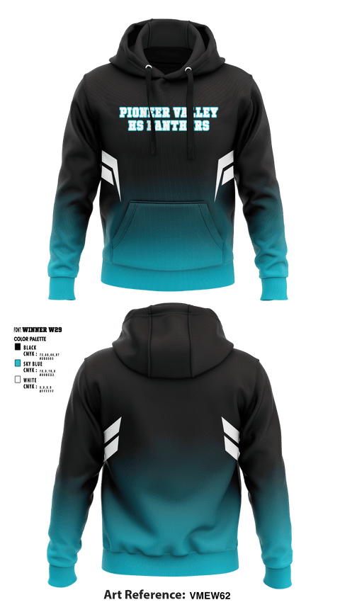 Hoodie, Pioneer Valley HS Panthers, Women's Basketball, Teamtime, Team time, sublimation, custom sports apparel, team uniforms, spirit wear, spiritwear, sports uniforms, custom shirts, team store, custom team store, fundraiser sports, apparel fundraiser