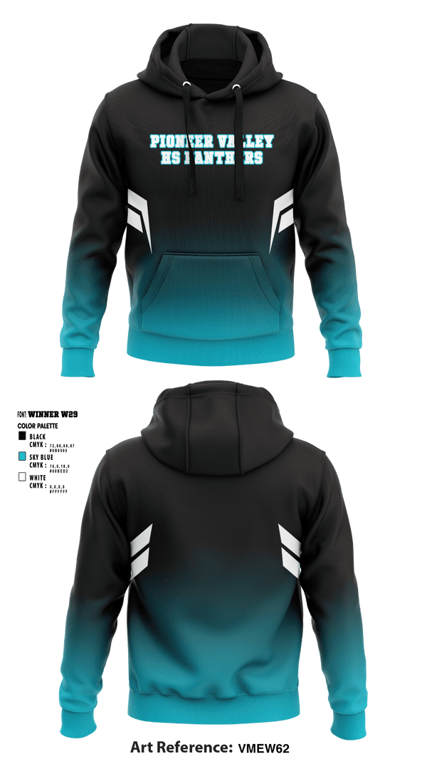 Hoodie, Pioneer Valley HS Panthers, Women's Basketball, Teamtime, Team time, sublimation, custom sports apparel, team uniforms, spirit wear, spiritwear, sports uniforms, custom shirts, team store, custom team store, fundraiser sports, apparel fundraiser