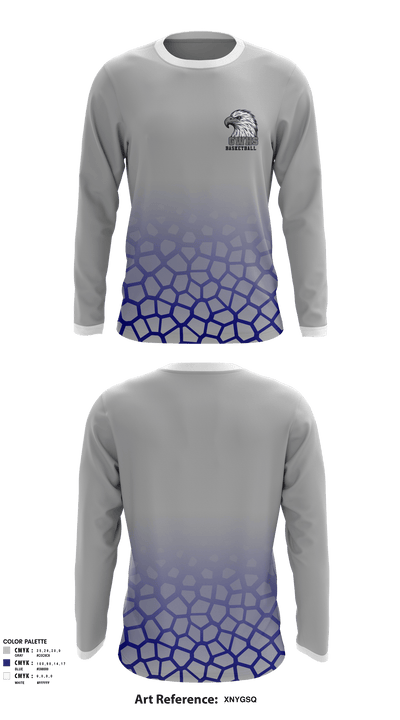 George Washington High School Basketball 90208926 Long Sleeve Performance Shirt - 1