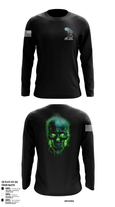 101st Rangers 33658608 Long Sleeve Performance Shirt - 1