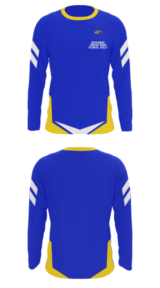 Long Sleeve Performance Shirt, Howards Grove High School Golf, Golf, Teamtime, Team time, sublimation, custom sports apparel, team uniforms, spirit wear, spiritwear, sports uniforms, custom shirts, team store, custom team store, fundraiser sports, apparel fundraiser