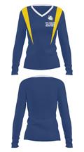 Rye Country Day School Basketball 85905572 Women's Long Sleeve V-neck Shirt - 29