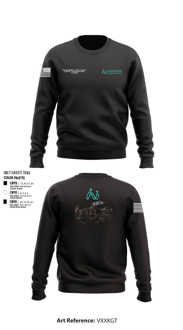 Crew Neck Sweatshirt, NEMOURS CHILDRENS HOSPITAL, , Teamtime, Team time, sublimation, custom sports apparel, team uniforms, spirit wear, spiritwear, sports uniforms, custom shirts, team store, custom team store, fundraiser sports, apparel fundraiser