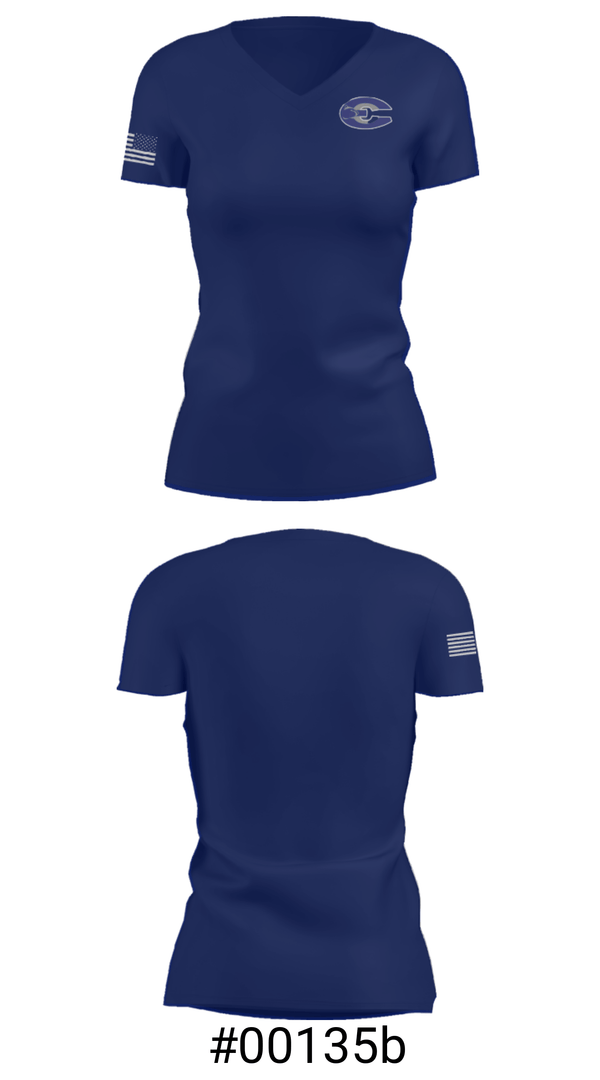 Women's Short Sleeve Vneck Shirt, Effingham County Middle School, Spirit Store, Teamtime, Team time, sublimation, custom sports apparel, team uniforms, spirit wear, spiritwear, sports uniforms, custom shirts, team store, custom team store, fundraiser sports, apparel fundraiser