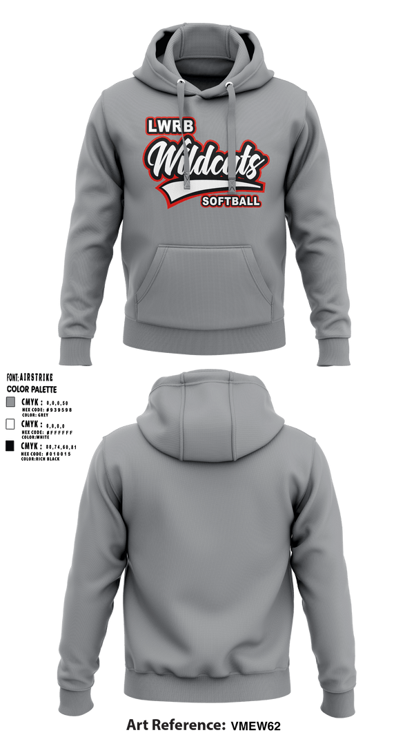 Hoodie, Lowpoint-Washburn Junior High School Softball, Softball, Teamtime, Team time, sublimation, custom sports apparel, team uniforms, spirit wear, spiritwear, sports uniforms, custom shirts, team store, custom team store, fundraiser sports, apparel fundraiser