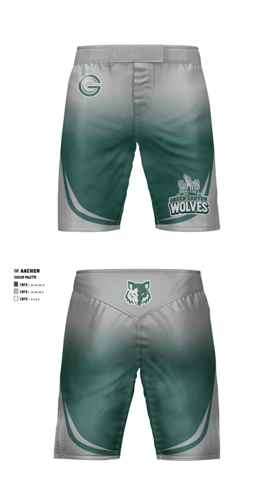 Green Canyon High School Wrestling 81742831 Fight Shorts - 3