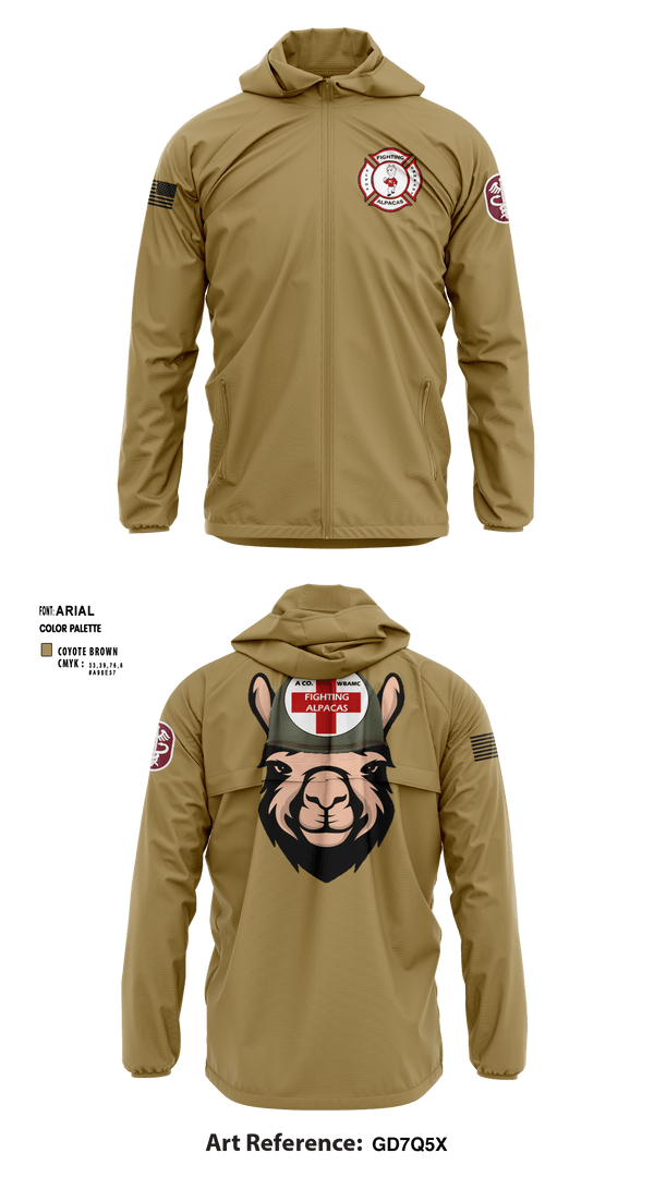 Windbreaker, WBAMCAlpha Company, WBAMC, Softball, Teamtime, Team time, sublimation, custom sports apparel, team uniforms, spirit wear, spiritwear, sports uniforms, custom shirts, team store, custom team store, fundraiser sports, apparel fundraiser