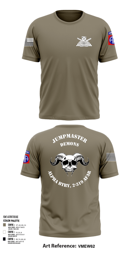 Short Sleeve Performance Shirt, ALPHA BTRY, 2-319th AFAR, Army, Teamtime, Team time, sublimation, custom sports apparel, team uniforms, spirit wear, spiritwear, sports uniforms, custom shirts, team store, custom team store, fundraiser sports, apparel fundraiser