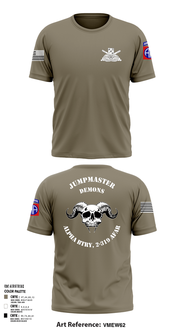 Short Sleeve Performance Shirt, ALPHA BTRY, 2-319th AFAR, Army, Teamtime, Team time, sublimation, custom sports apparel, team uniforms, spirit wear, spiritwear, sports uniforms, custom shirts, team store, custom team store, fundraiser sports, apparel fundraiser