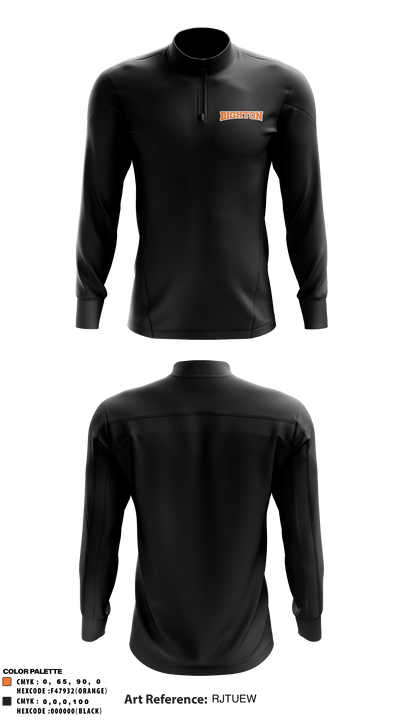 Dighton High School 76298618 Quarter Zip Jacket - 4
