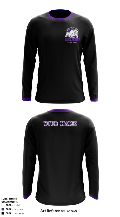 Pasco High School Basketball 33994988 Long Sleeve Shooting Shirt - 2
