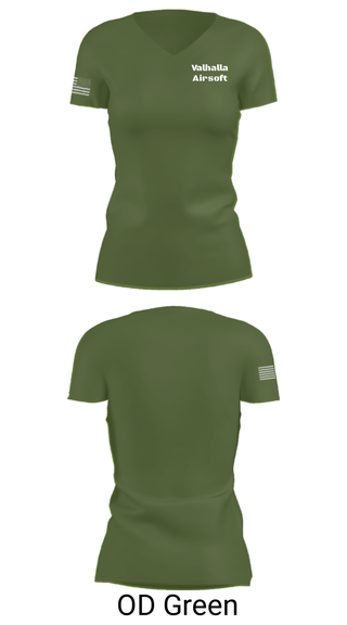 Women's Short Sleeve Vneck Shirt, , Army, Teamtime, Team time, sublimation, custom sports apparel, team uniforms, spirit wear, spiritwear, sports uniforms, custom shirts, team store, custom team store, fundraiser sports, apparel fundraiser