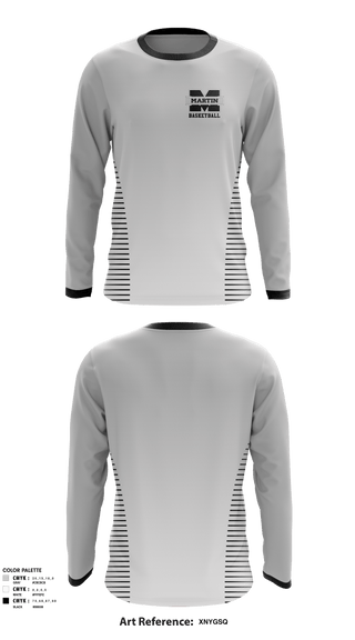 Long Sleeve Performance Shirt, Martin County High School Women's Basketball, Women's Basketball, Teamtime, Team time, sublimation, custom sports apparel, team uniforms, spirit wear, spiritwear, sports uniforms, custom shirts, team store, custom team store, fundraiser sports, apparel fundraiser
