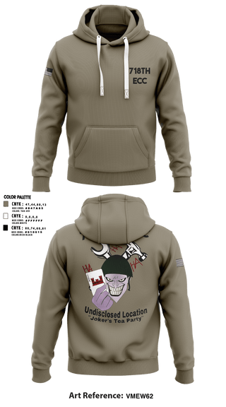 Hoodie, 718th Engineering Company, Army, Teamtime, Team time, sublimation, custom sports apparel, team uniforms, spirit wear, spiritwear, sports uniforms, custom shirts, team store, custom team store, fundraiser sports, apparel fundraiser