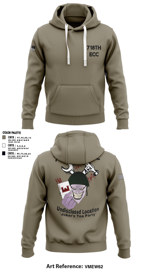 Hoodie, 718th Engineering Company, Army, Teamtime, Team time, sublimation, custom sports apparel, team uniforms, spirit wear, spiritwear, sports uniforms, custom shirts, team store, custom team store, fundraiser sports, apparel fundraiser