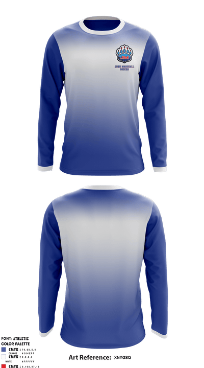 John Marshall Soccer 33302892 Long Sleeve Performance Shirt - 1