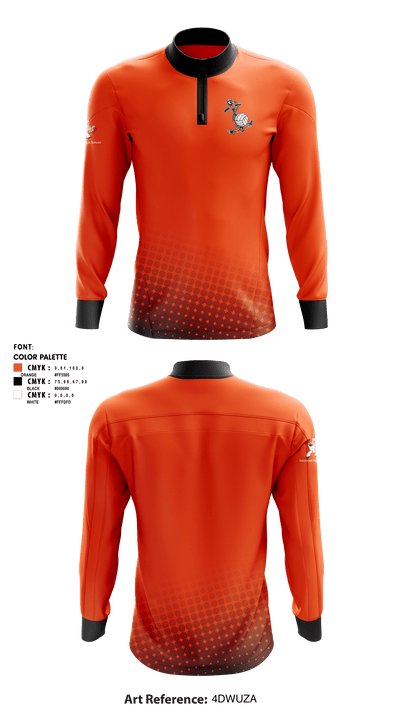 Sarasota High Volleyball 12288479 Quarter Zip Jacket - 1