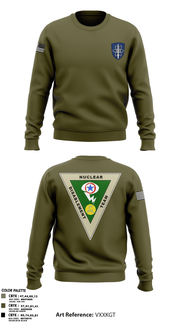 Crew Neck Sweatshirt, , Army, Teamtime, Team time, sublimation, custom sports apparel, team uniforms, spirit wear, spiritwear, sports uniforms, custom shirts, team store, custom team store, fundraiser sports, apparel fundraiser