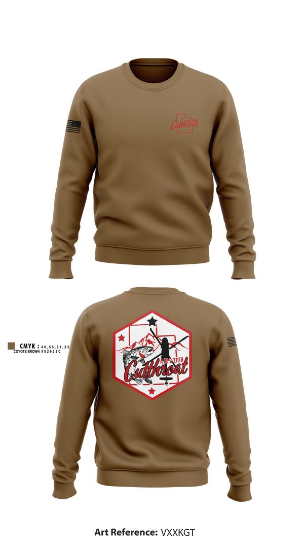 Crew Neck Sweatshirt, , Army, Teamtime, Team time, sublimation, custom sports apparel, team uniforms, spirit wear, spiritwear, sports uniforms, custom shirts, team store, custom team store, fundraiser sports, apparel fundraiser