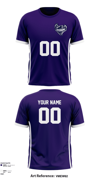 North Valley Youth Sports Football 94944381 Short Sleeve Performance Shirt - 2